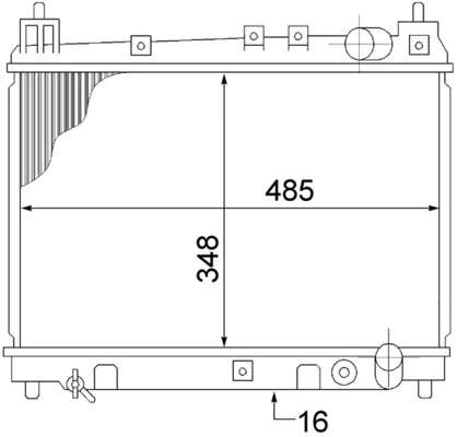 Radiator, engine cooling