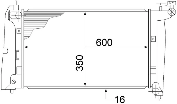 Radiator, engine cooling