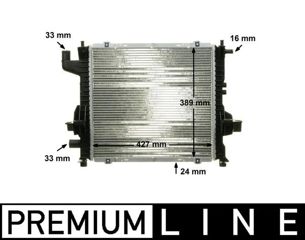 Radiator, engine cooling