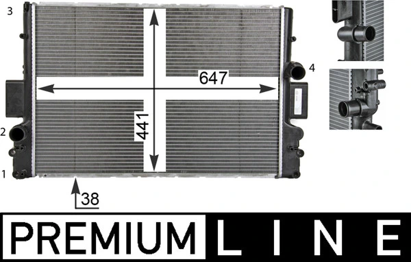 Radiator, engine cooling