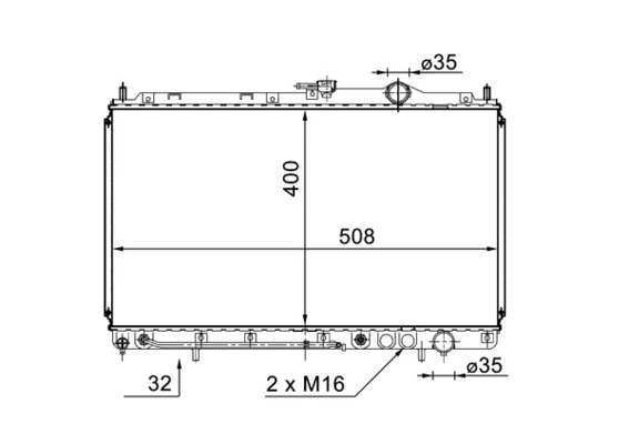 Radiator, engine cooling