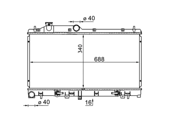 Radiator, engine cooling
