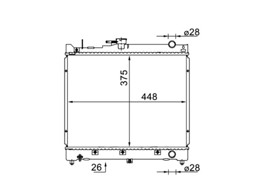 Radiator, engine cooling