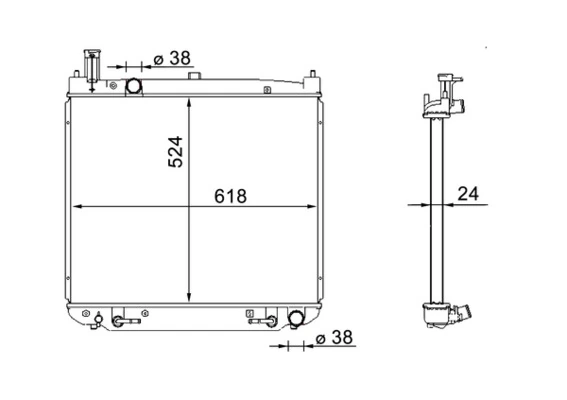 Radiator, engine cooling