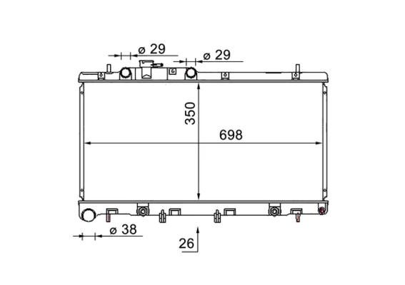 Radiator, engine cooling