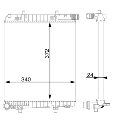 Radiator, engine cooling