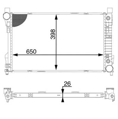 Radiator, engine cooling