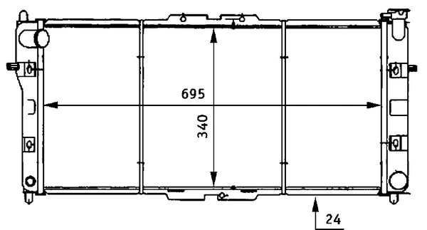 Radiator, engine cooling
