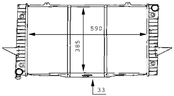 Radiator, engine cooling