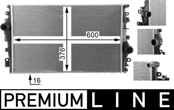 Radiator, engine cooling