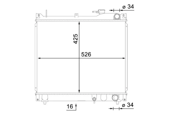 Radiator, engine cooling