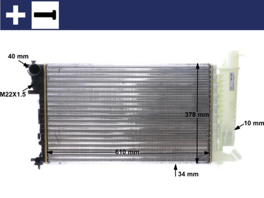 Radiator, engine cooling
