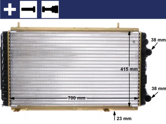 Radiator, engine cooling