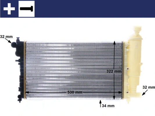 Radiator, engine cooling