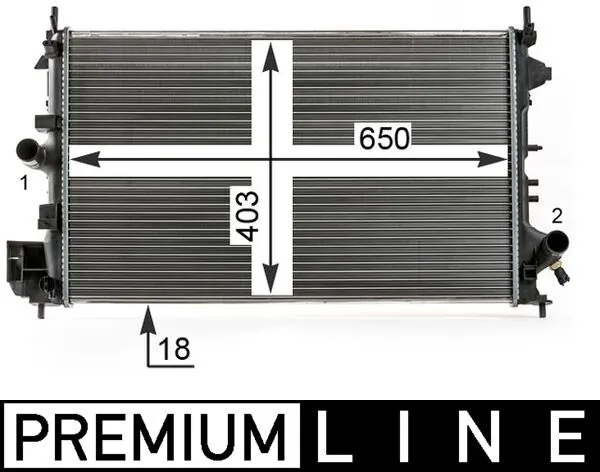 Radiator, engine cooling