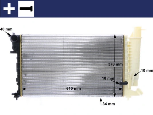 Radiator, engine cooling