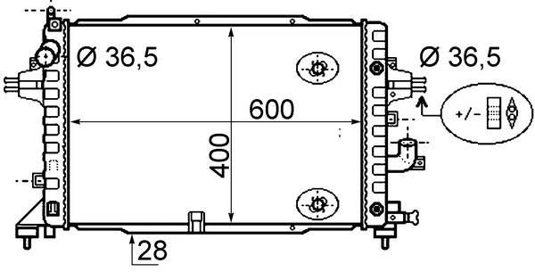 Radiator, engine cooling