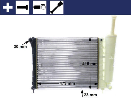 Radiator, engine cooling