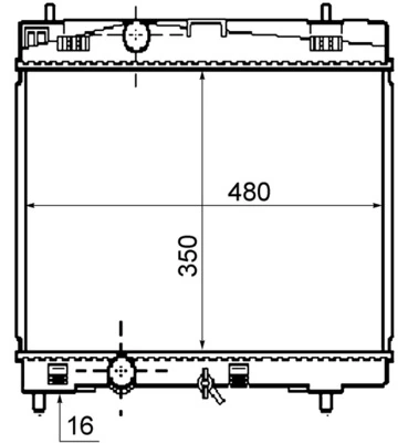 Radiator, engine cooling