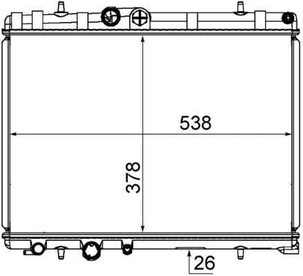 Radiator, engine cooling