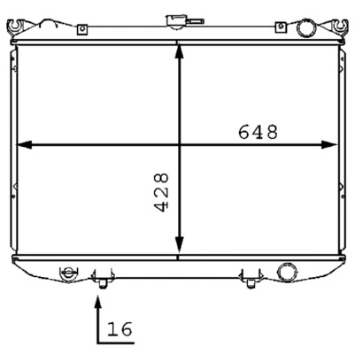 Radiator, engine cooling