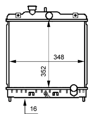 Radiator, engine cooling