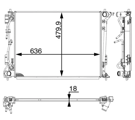 Radiator, engine cooling