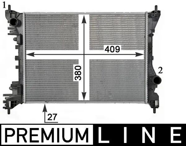 Radiator, engine cooling