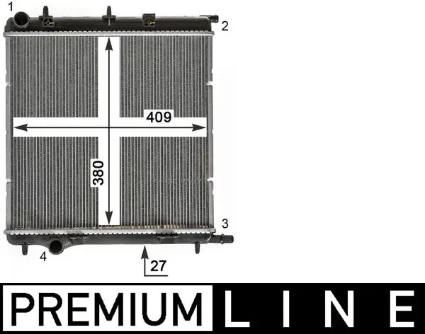 Radiator, engine cooling