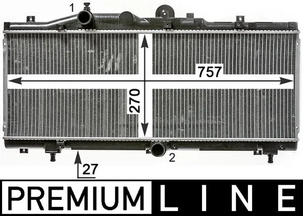 Radiator, engine cooling