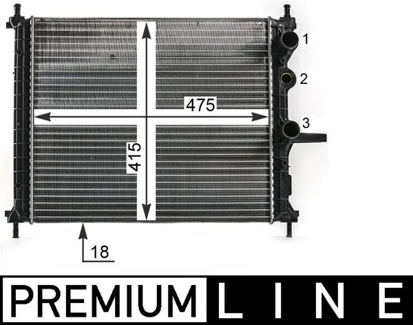 Radiator, engine cooling