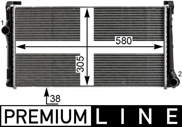 Radiator, engine cooling