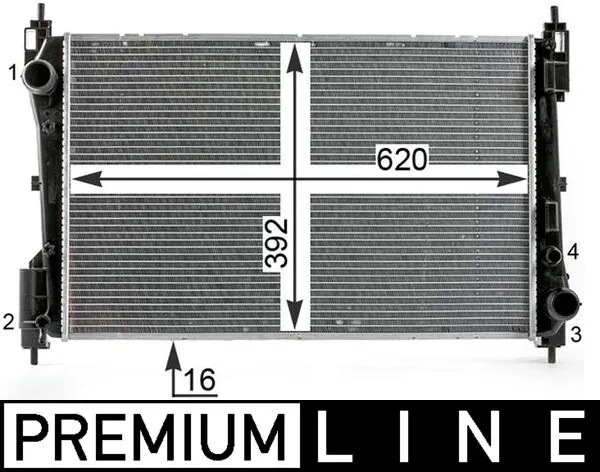 Radiator, engine cooling