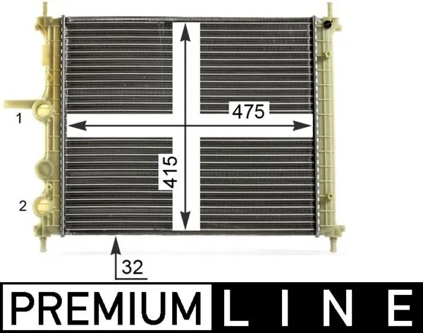 Radiator, engine cooling