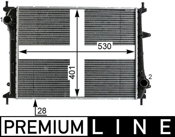 Radiator, engine cooling
