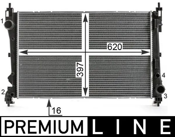 Radiator, engine cooling