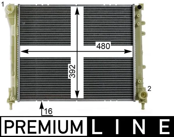 Radiator, engine cooling