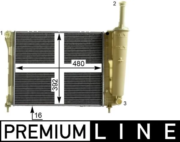 Radiator, engine cooling