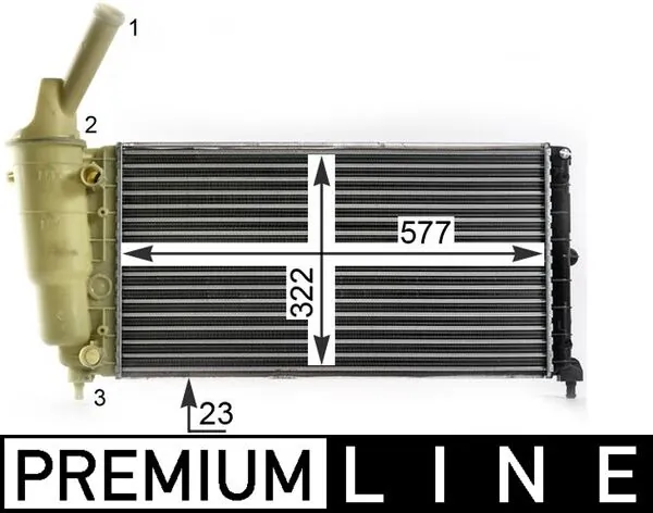 Radiator, engine cooling