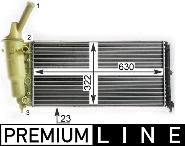 Radiator, engine cooling