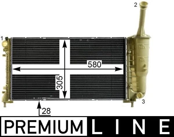 Radiator, engine cooling