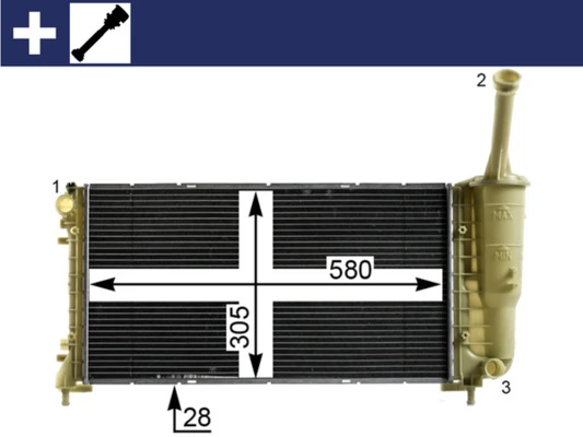Radiator, engine cooling