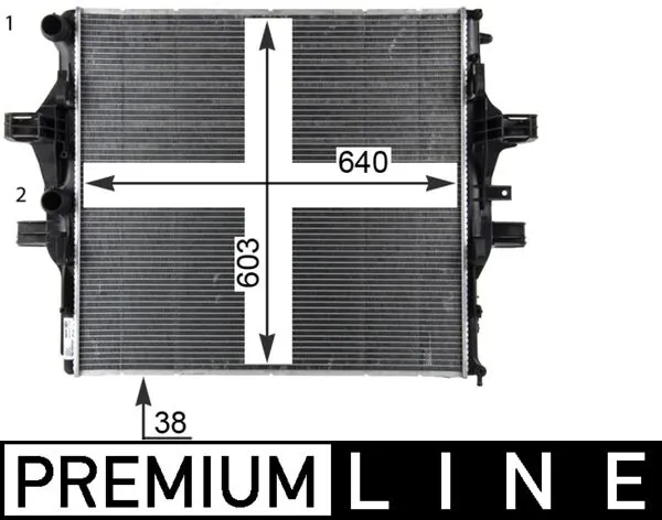 Radiator, engine cooling