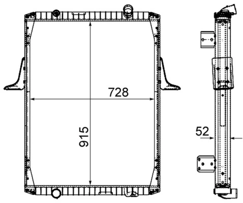 Radiator, engine cooling