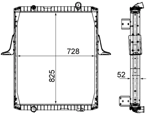 Radiator, engine cooling