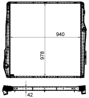 Radiator, engine cooling