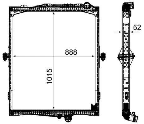 Radiator, engine cooling