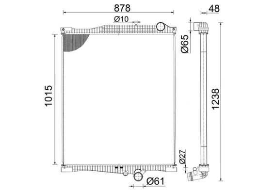 Radiator, engine cooling