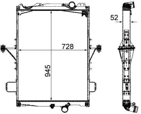 Radiator, engine cooling