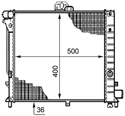 Radiator, engine cooling